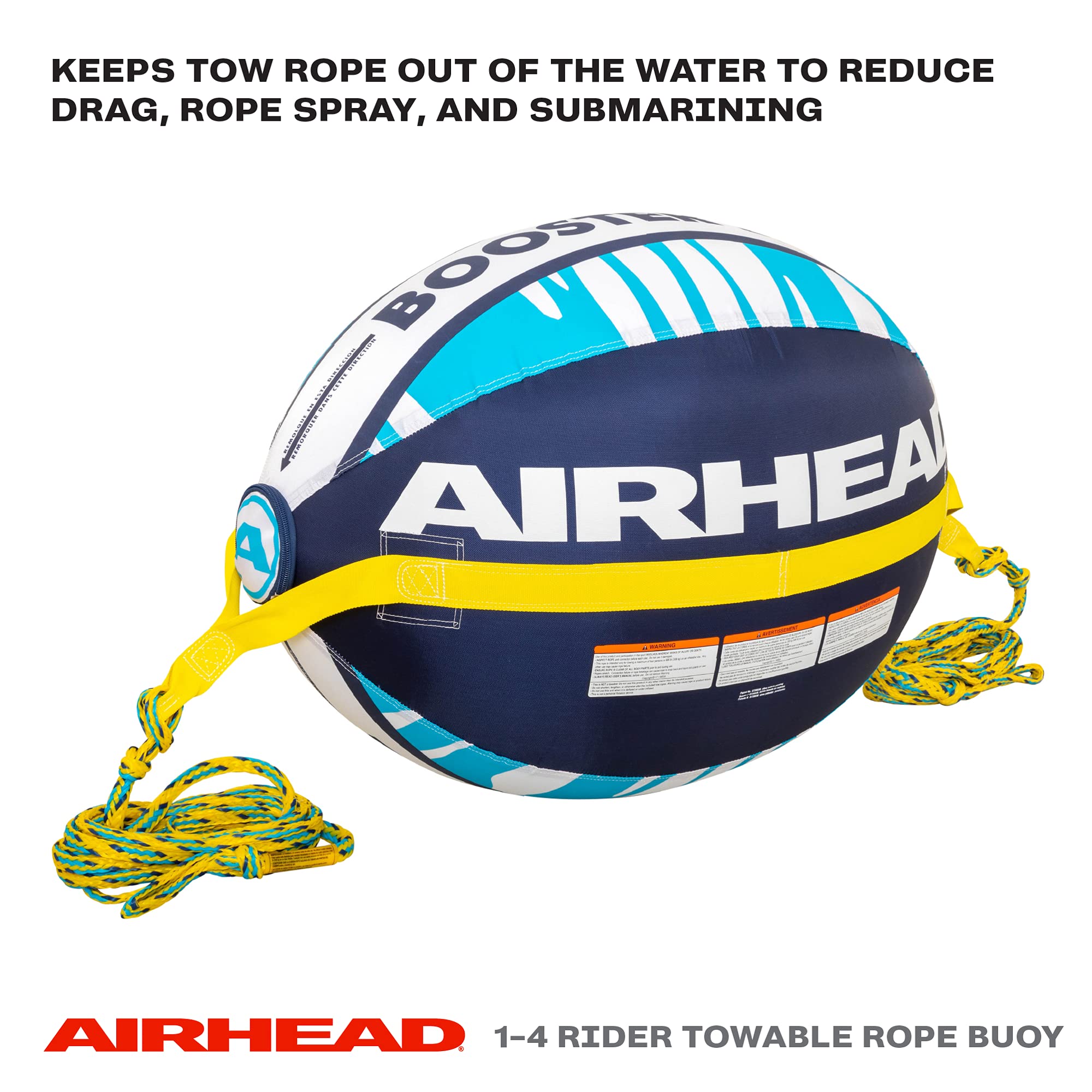 Airhead Booster Ball - Towable Tube Rope Performance Ball - Works for Boating, Water-Skiing, Wakeboarding, and More - Boating and Water Sports - Image 3
