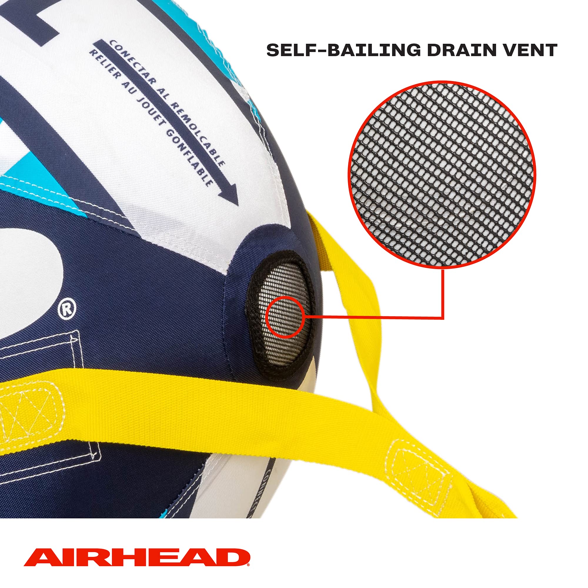Airhead Booster Ball - Towable Tube Rope Performance Ball - Works for Boating, Water-Skiing, Wakeboarding, and More - Boating and Water Sports - Image 4