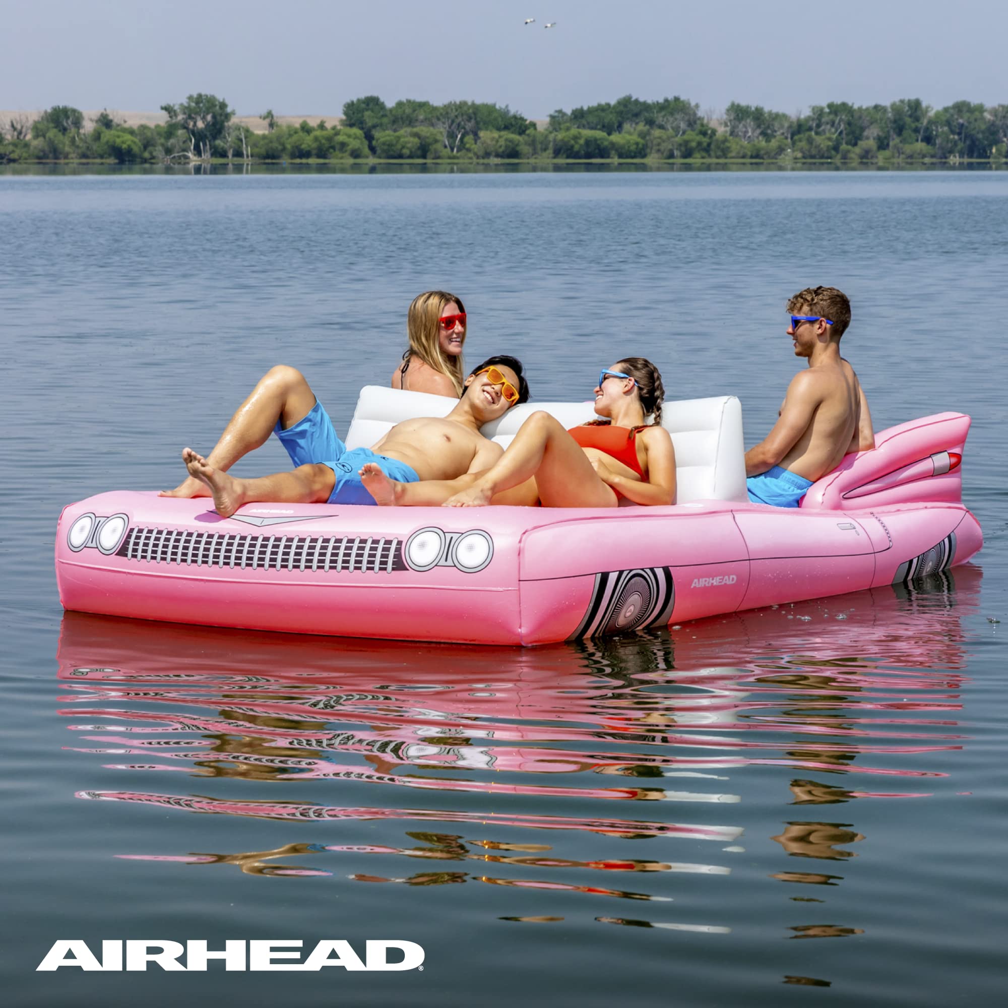 Airhead Classic Cruiser Lake Float, 1-8 Rider Car Lake Float - Image 6