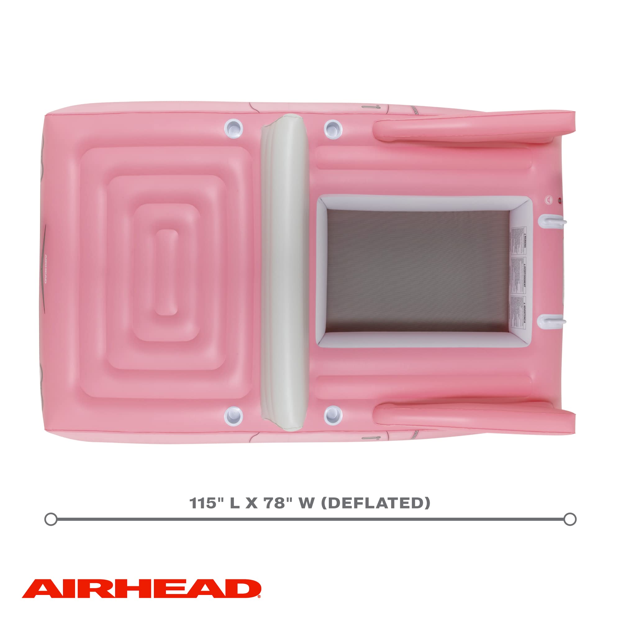 Airhead Classic Cruiser Lake Float, 1-8 Rider Car Lake Float - Image 8