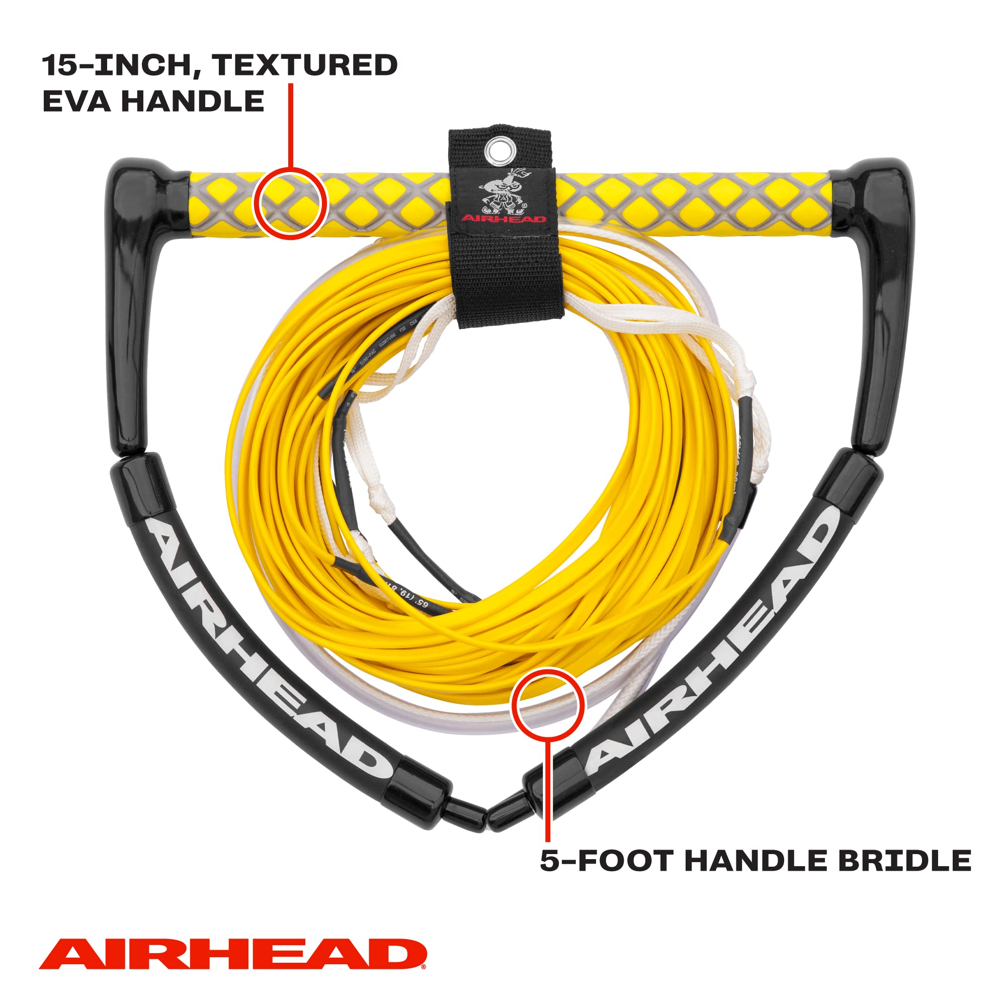 AIRHEAD Dyneema Flat Line Wakeboard Rope, 4 Sections, 70-Feet, Multiple Colors Available - Image 3