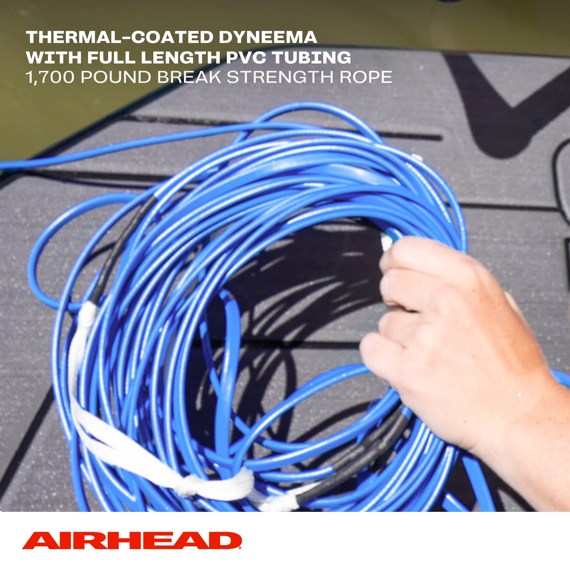 Airhead Dyneema Thermal Wakeboard Rope, 4 Sections, 75-Feet, Red - Image 4