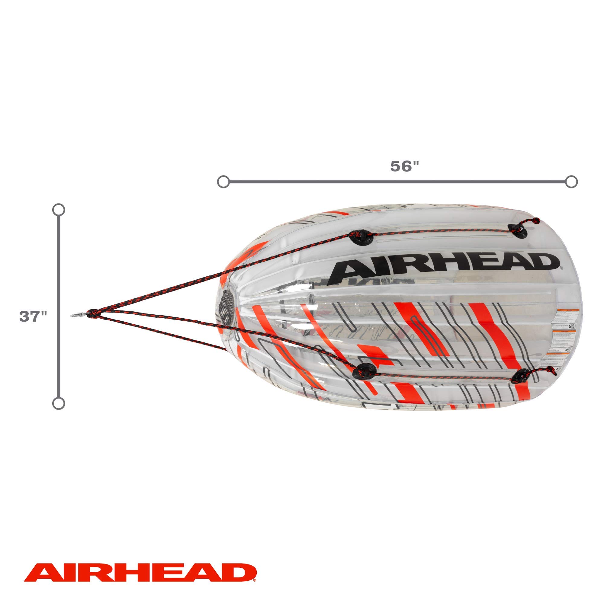 Airhead Gyro, 1 Rider Spinning Towable Tube for Boating with Tumbling Action - Image 8