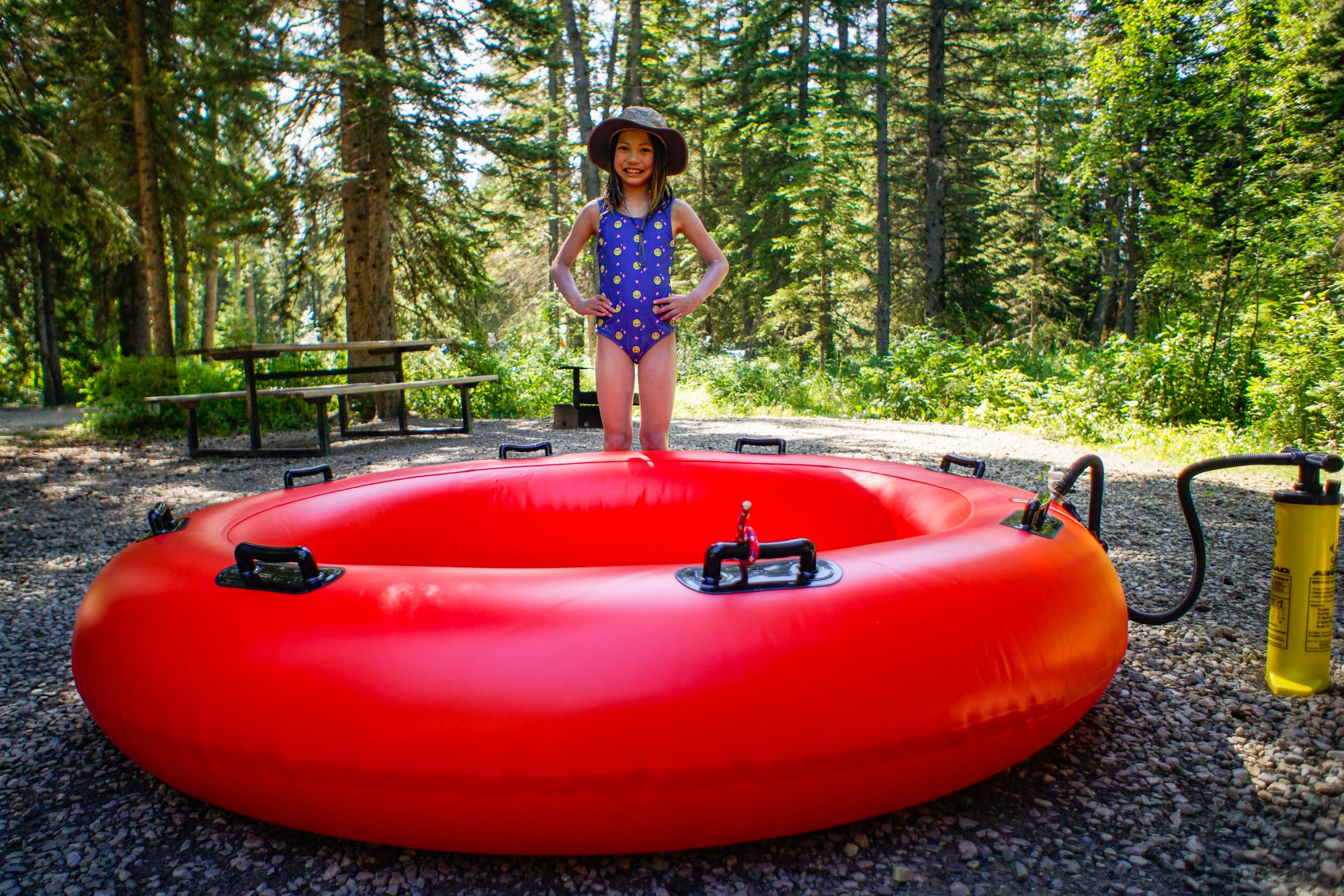 Airhead Manual Air Pump for Pool and Lake Inflatables Including Mattresses and Towable Tubes - Image 8