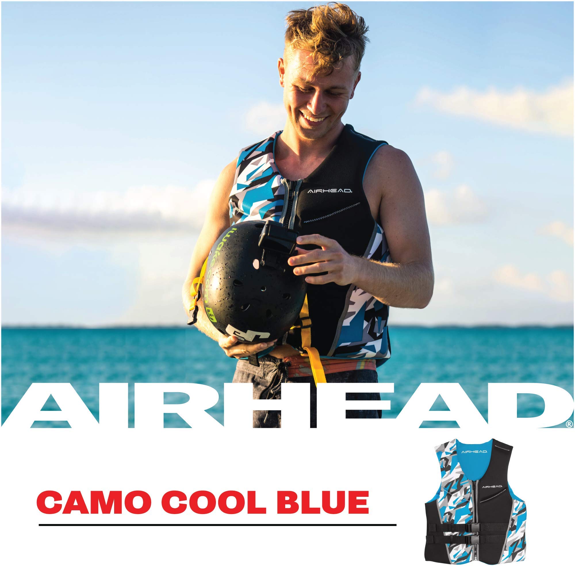 AIRHEAD Men's Camo Cool Neolite Kwik-Dry Life Jacket, Coast Guard Approved - Image 4