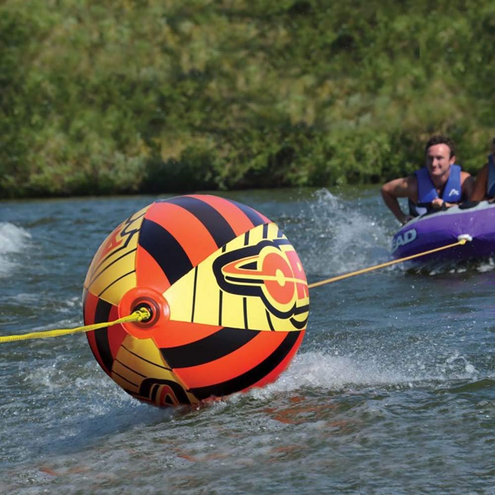 Airhead ORB Buzz Double Towable Tube Ball for Rope Lift to Reduce Water Spry, 60 ft with 4,100 lb Break Strength - Image 3