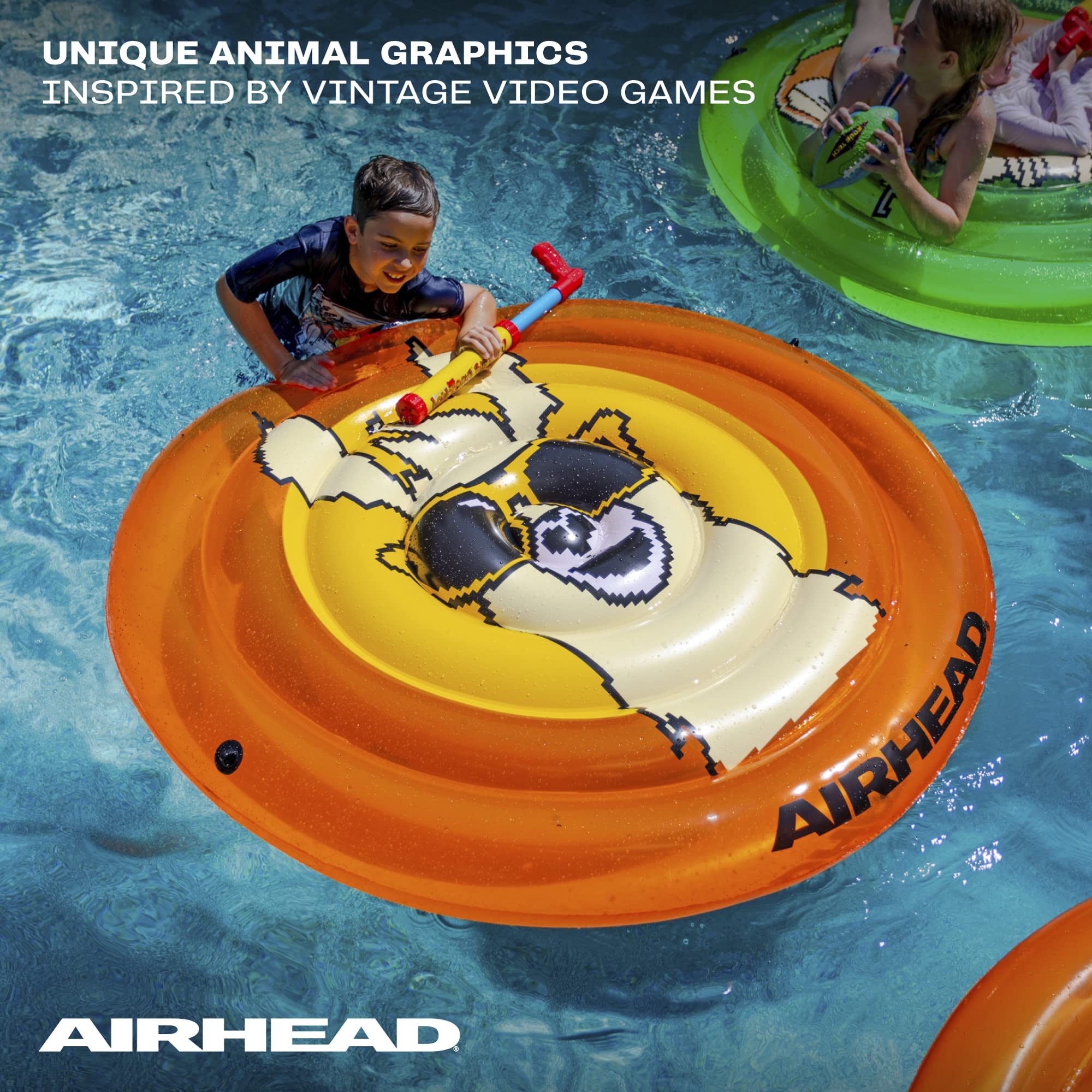 Airhead Pixelated Inflatable Pool Float | Multiple Styles Available - Image 5