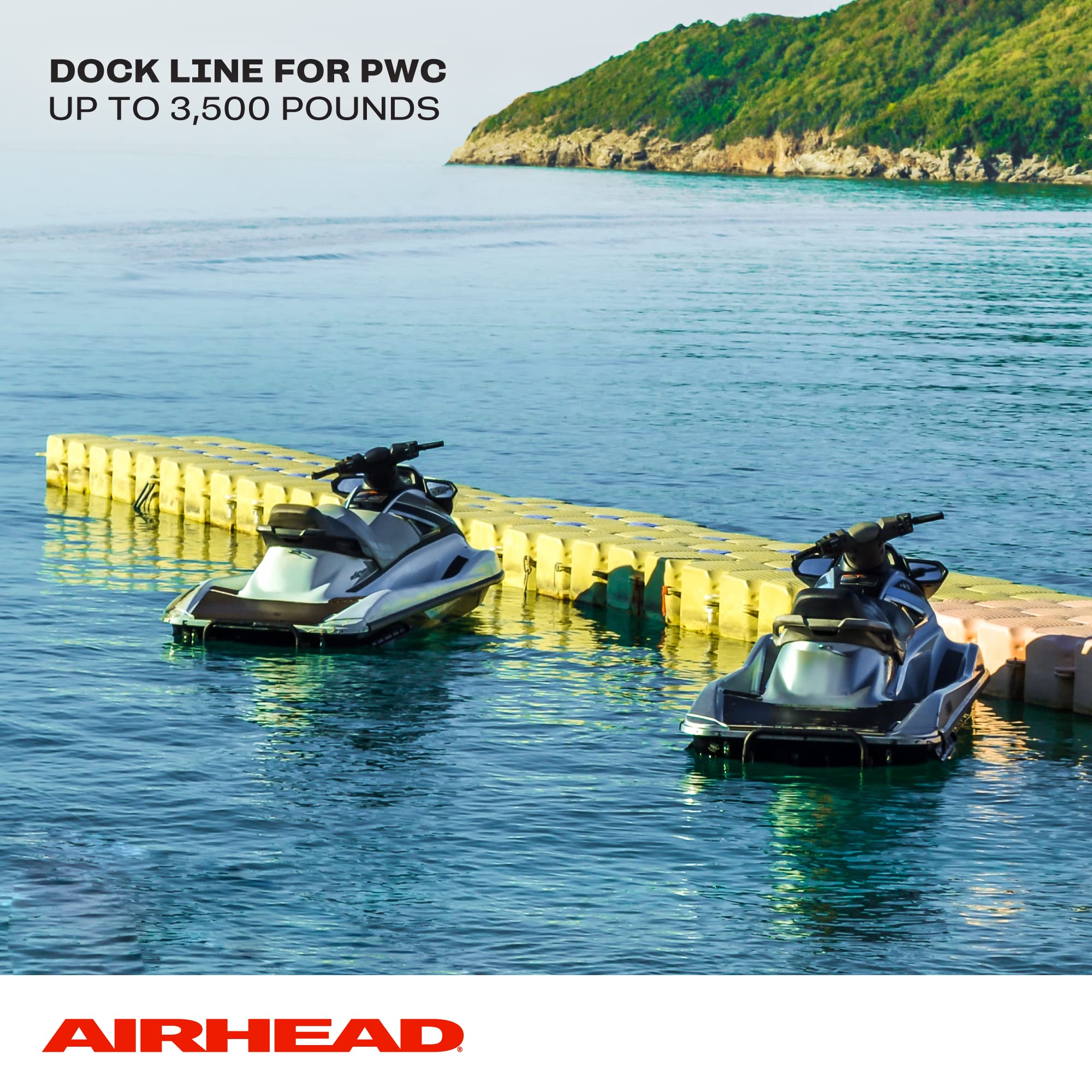 Airhead PWC Boat Dock Line, 7-Feet, Pack of 2, yellow / Black For Watercraft - Image 6