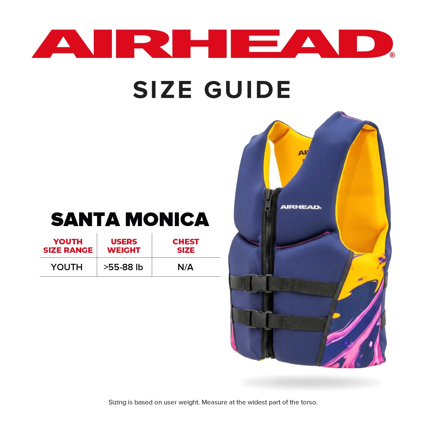 Airhead Santa Monica Life Vest Multiple Sizes - Swim Vests for Adults, Children & Youth - Kwik Dry Neolite Fabric - USCG Approved - Image 7