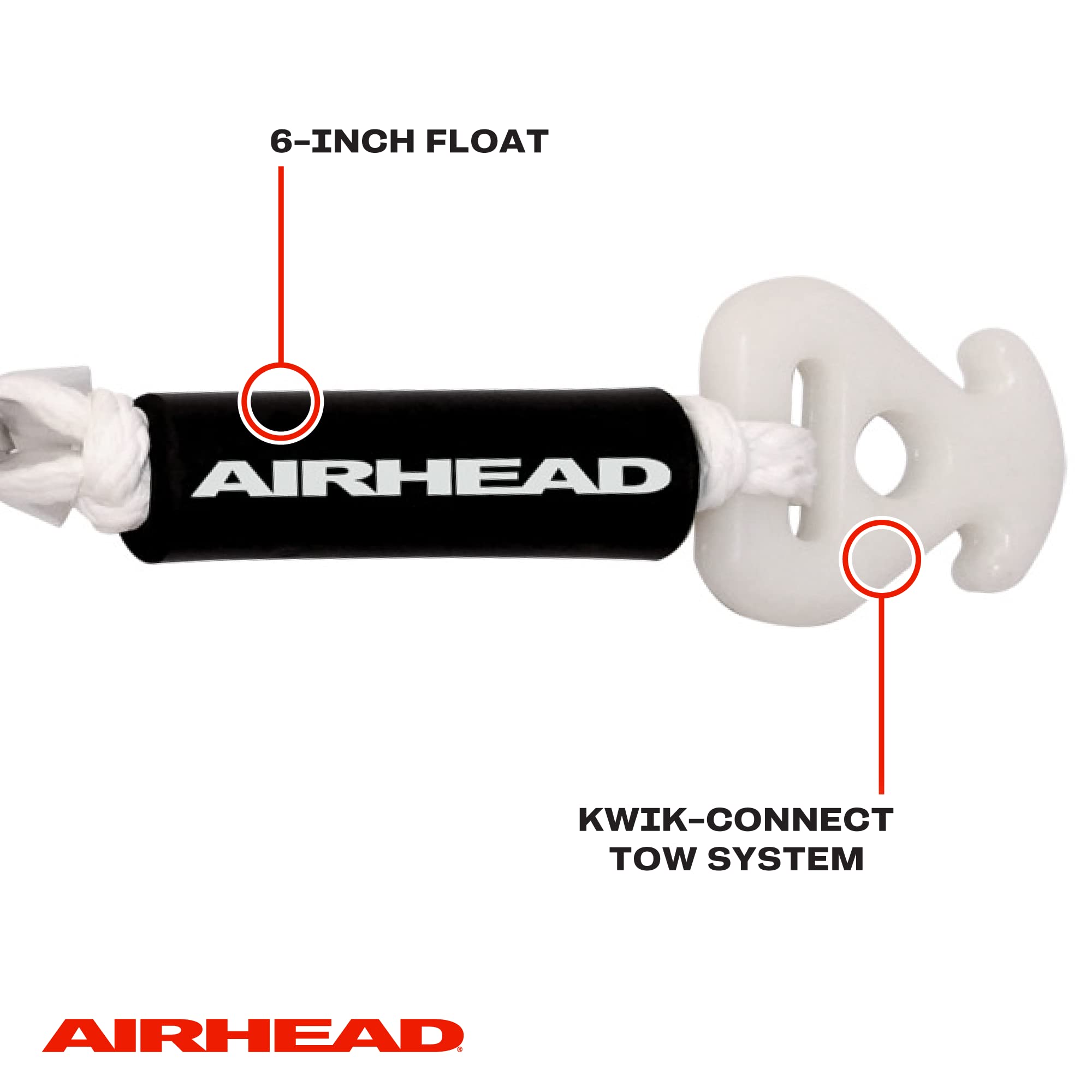 Airhead Self Centering Cable Tow Harness for 1-2 Rider Towable Tubes, Water Skis and Wakeboards, 14-Feet - Image 4