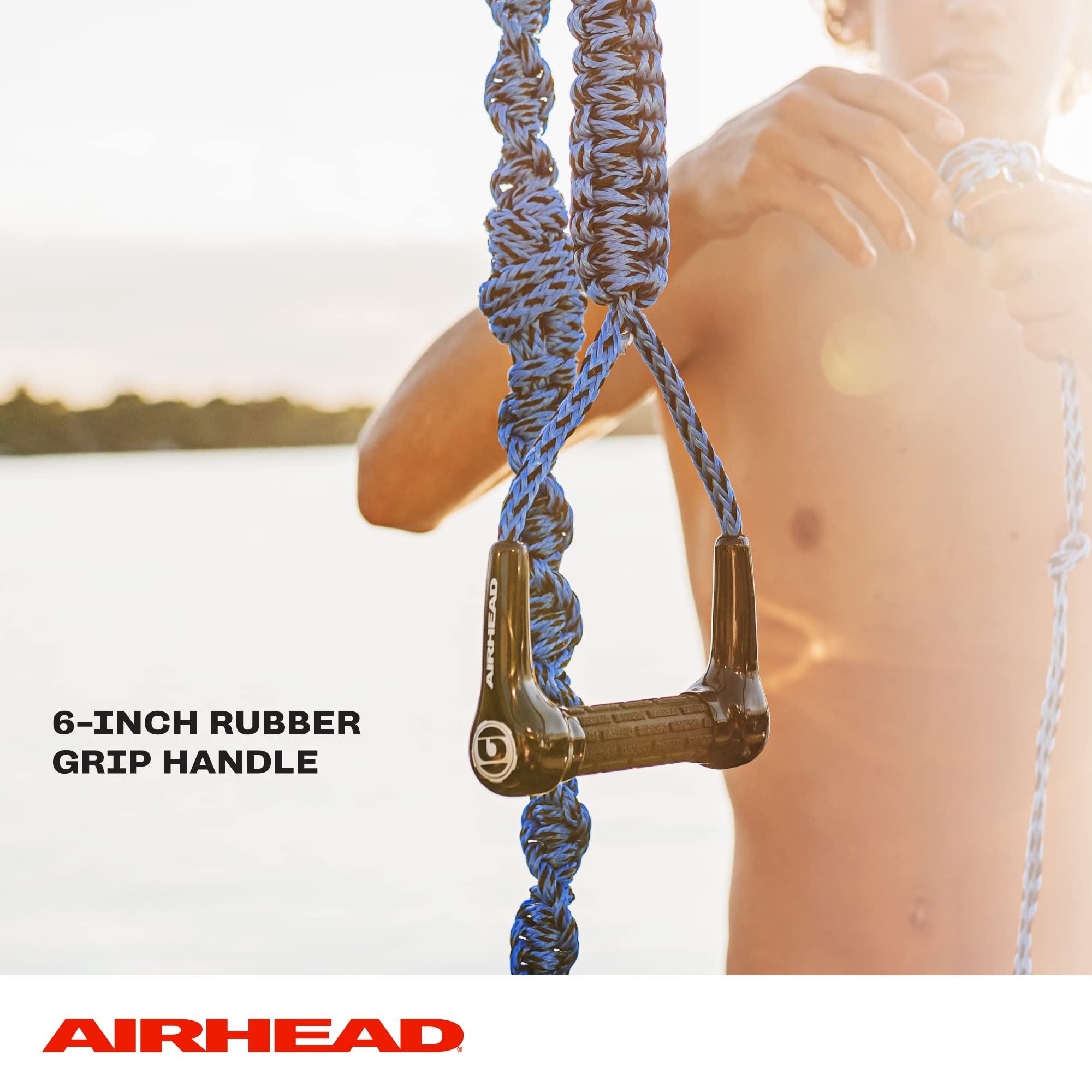 Airhead Spiral Braid Wakesurf Rope, 3 Sections, 16-Feet - Image 3