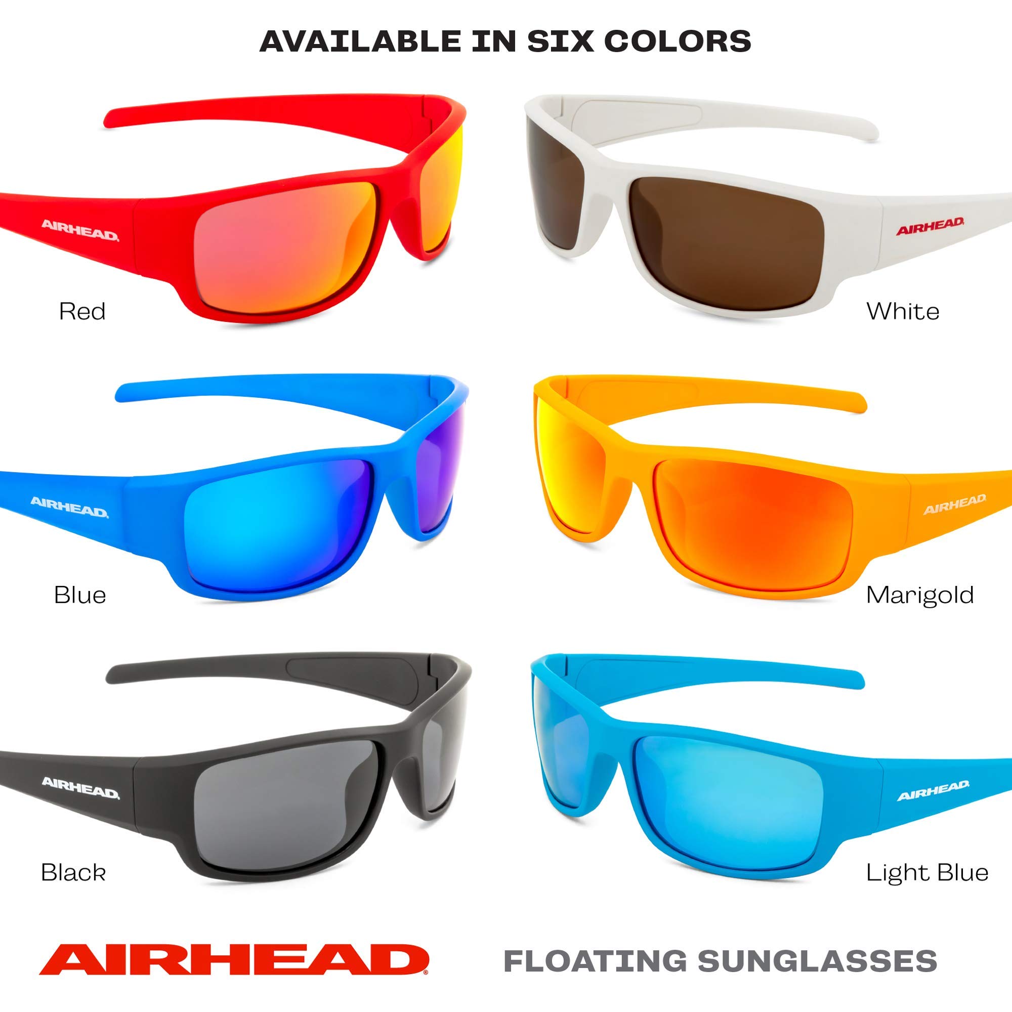 Airhead Sport Floating Sunglasses | Lightweight Sport Frame with Polarized Anti-Reflective UV Ray Blocking Lenses - Image 8