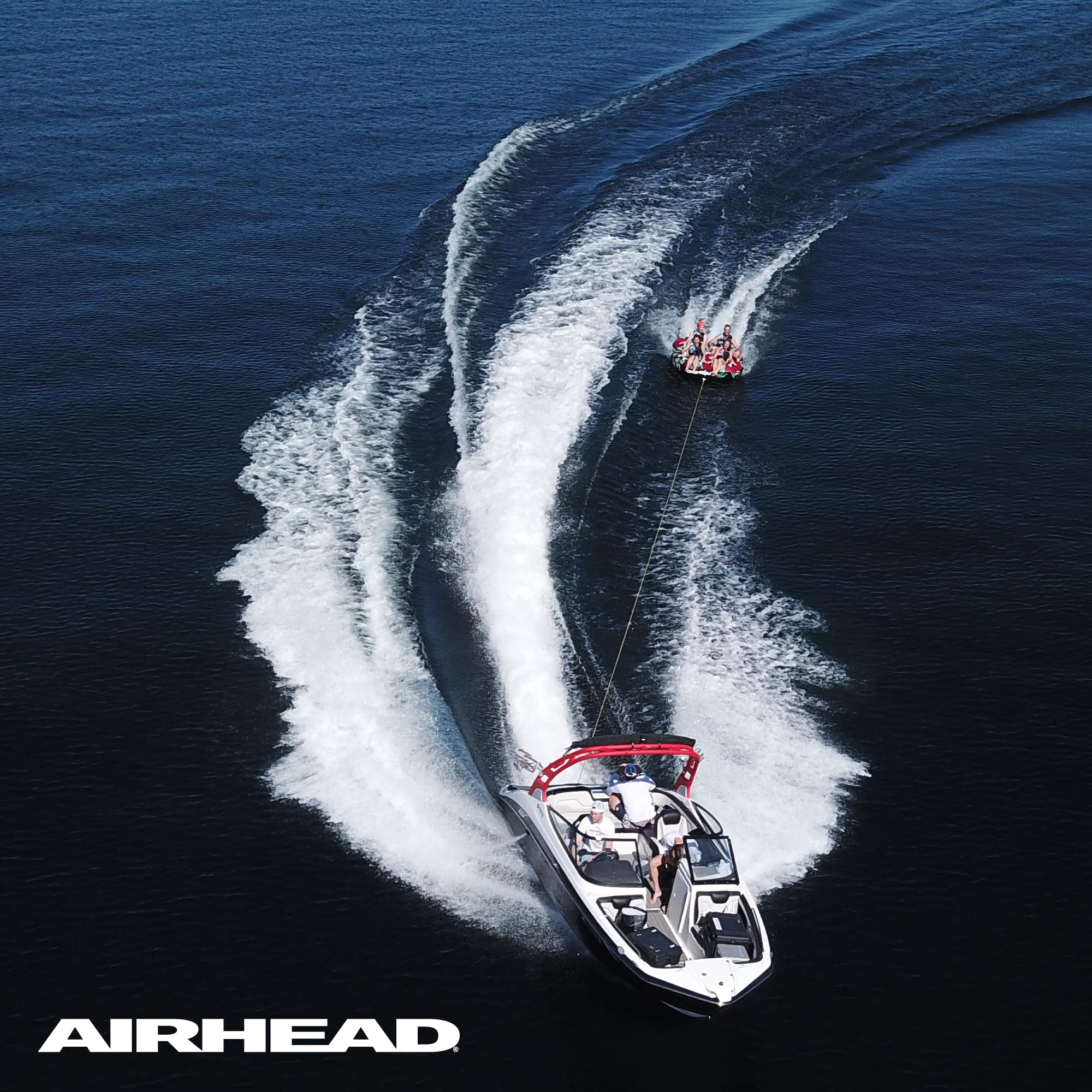 Airhead Tow Rope, 1-4 Rider Rope for Towable Tubes Multi, 9/16" - Image 7