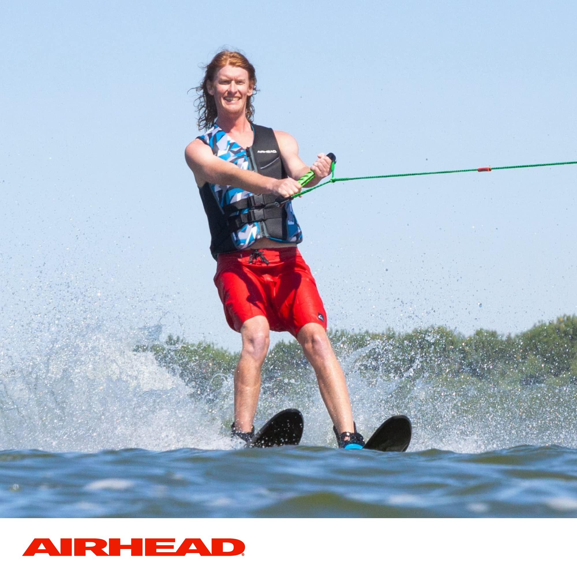 Airhead Water Ski Rope with EVA Handle, 1 Section for Tubing, Water Skis and Wakesurf Boards,Green and Black - Image 6