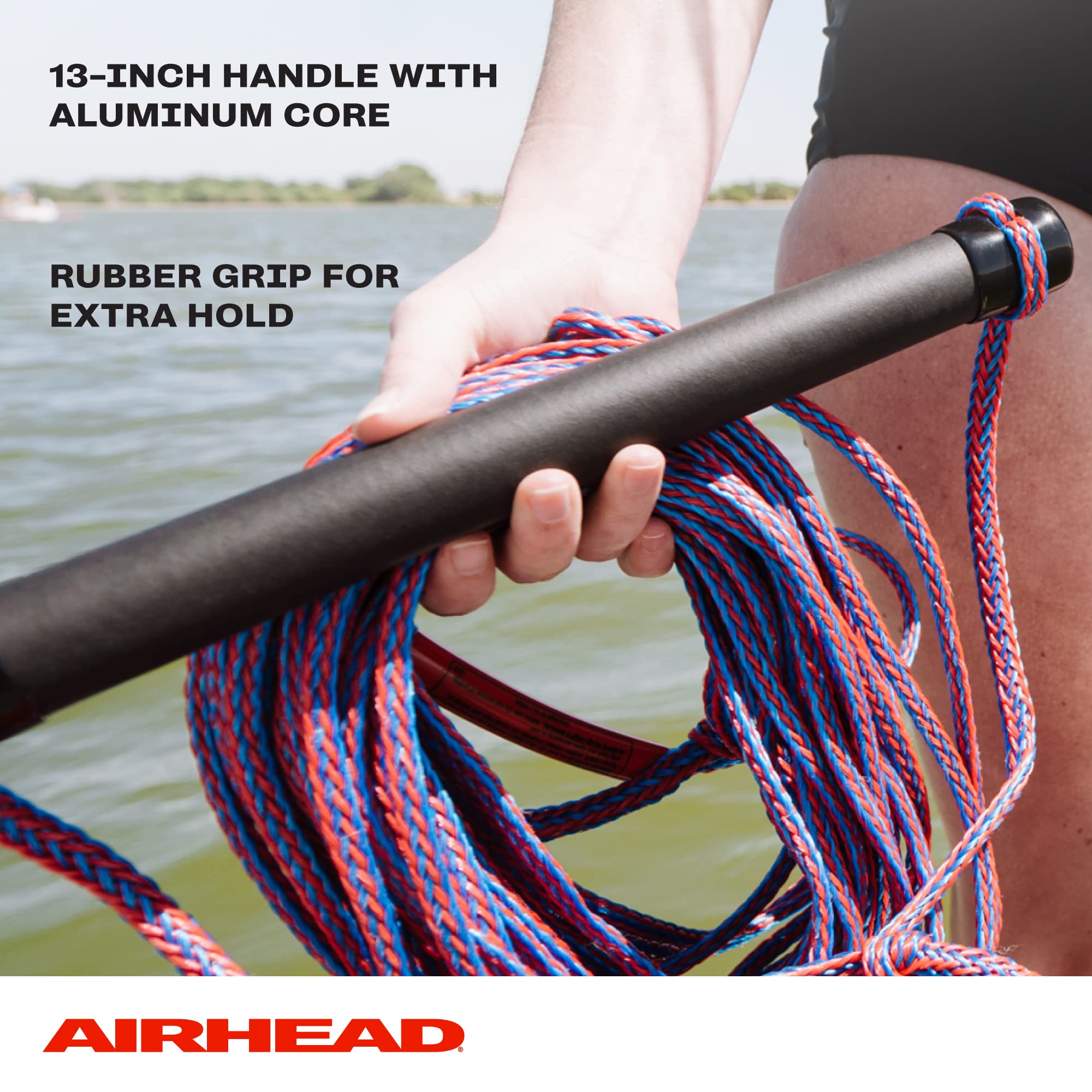 Airhead Water Ski Rope with Rubber Handle, 1 Section, 75-Feet - Image 4