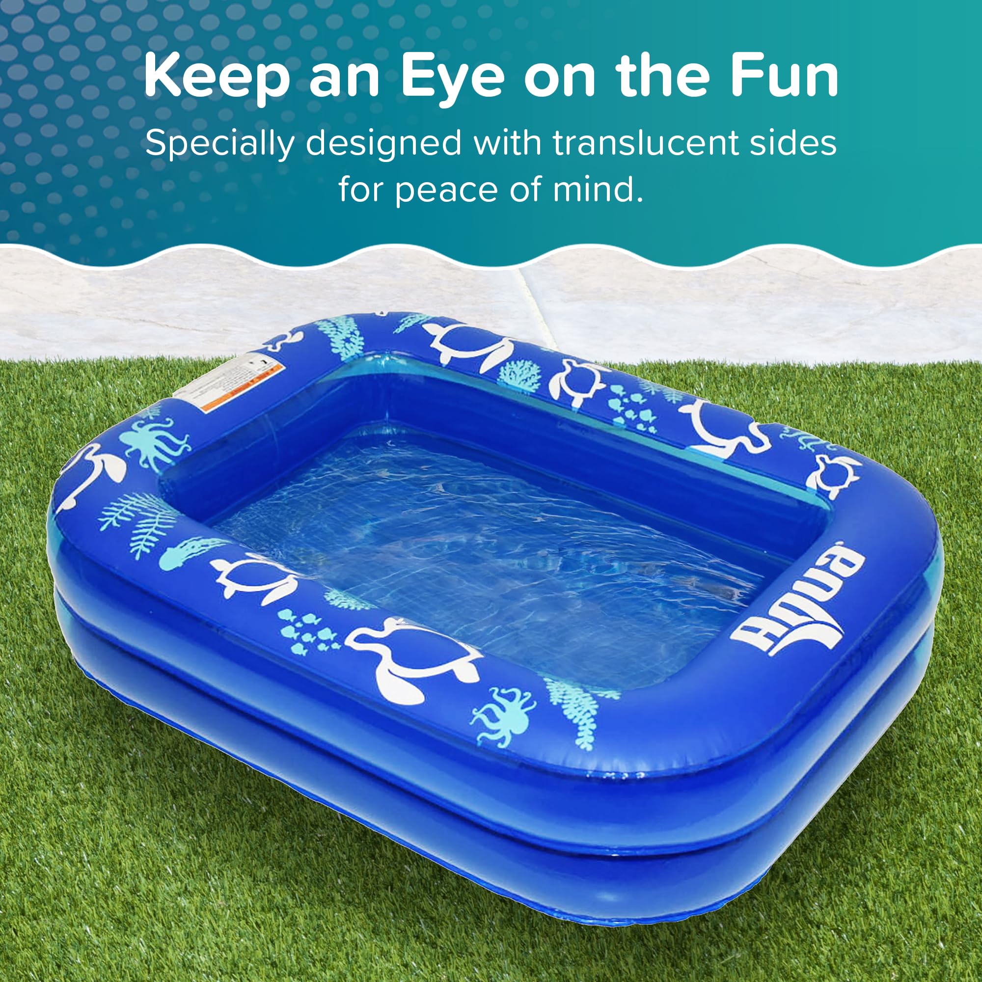 Aqua Inflatable Tanning Pool Lounger, Premium Pool Float with Cupholders and Removeable Pillow for Relaxation and Fun - Image 3