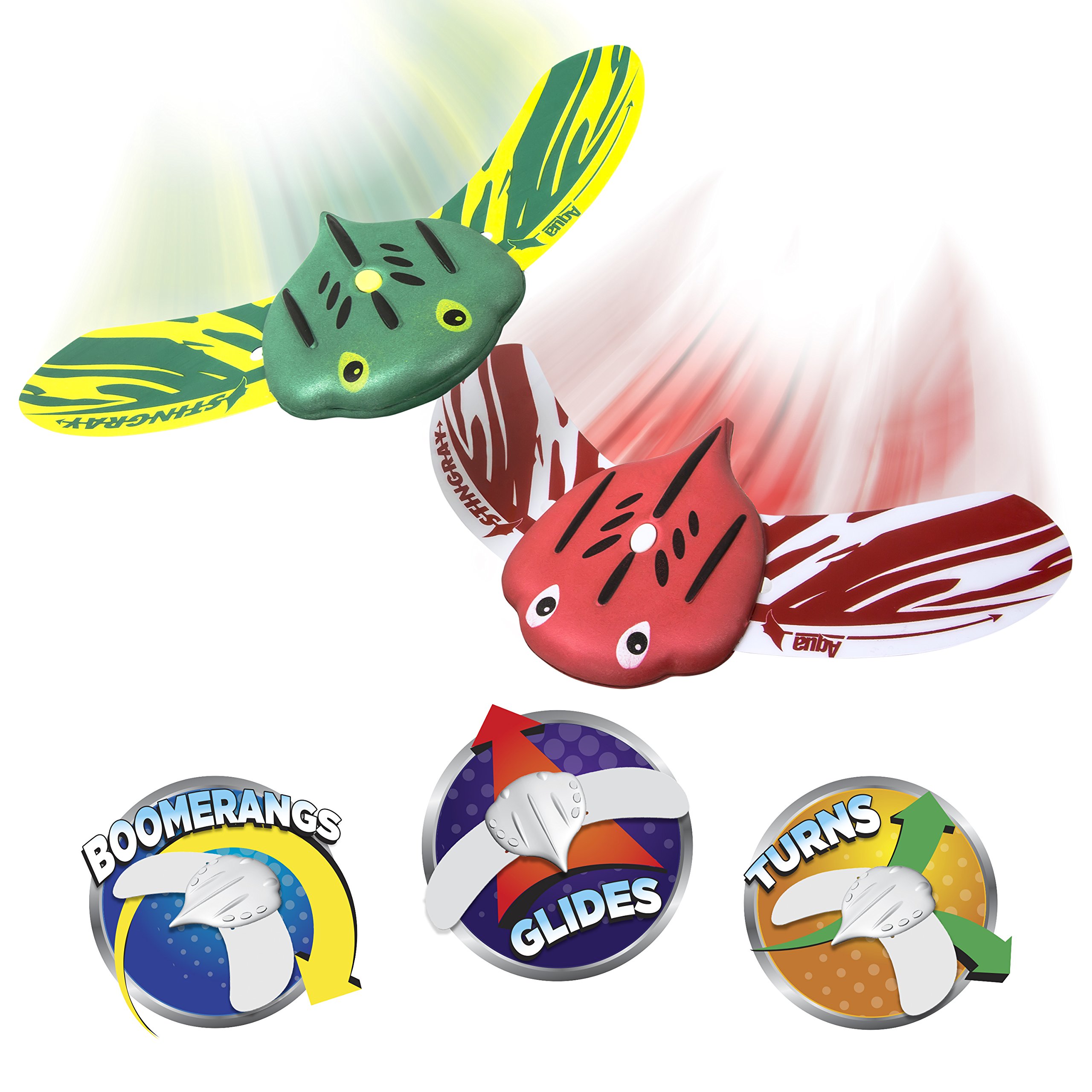 Aqua Mini Stingray Gliders - 2 Pack - Underwater Pool Toys with Adjustable Fins Travel Up to 40 Feet - Image 3