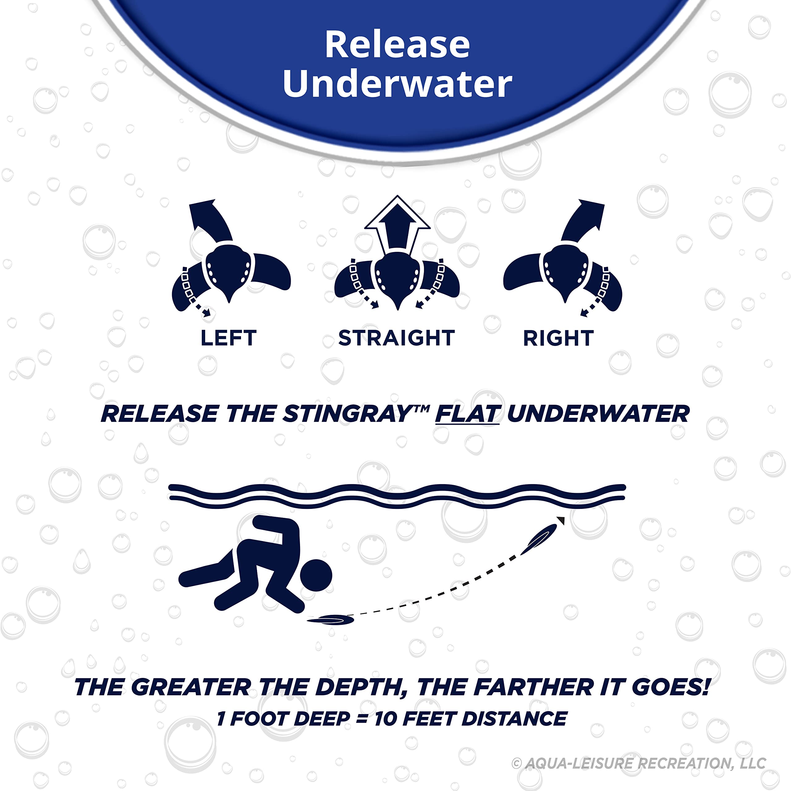 Aqua Mini Stingray Gliders - 2 Pack - Underwater Pool Toys with Adjustable Fins Travel Up to 40 Feet - Image 6