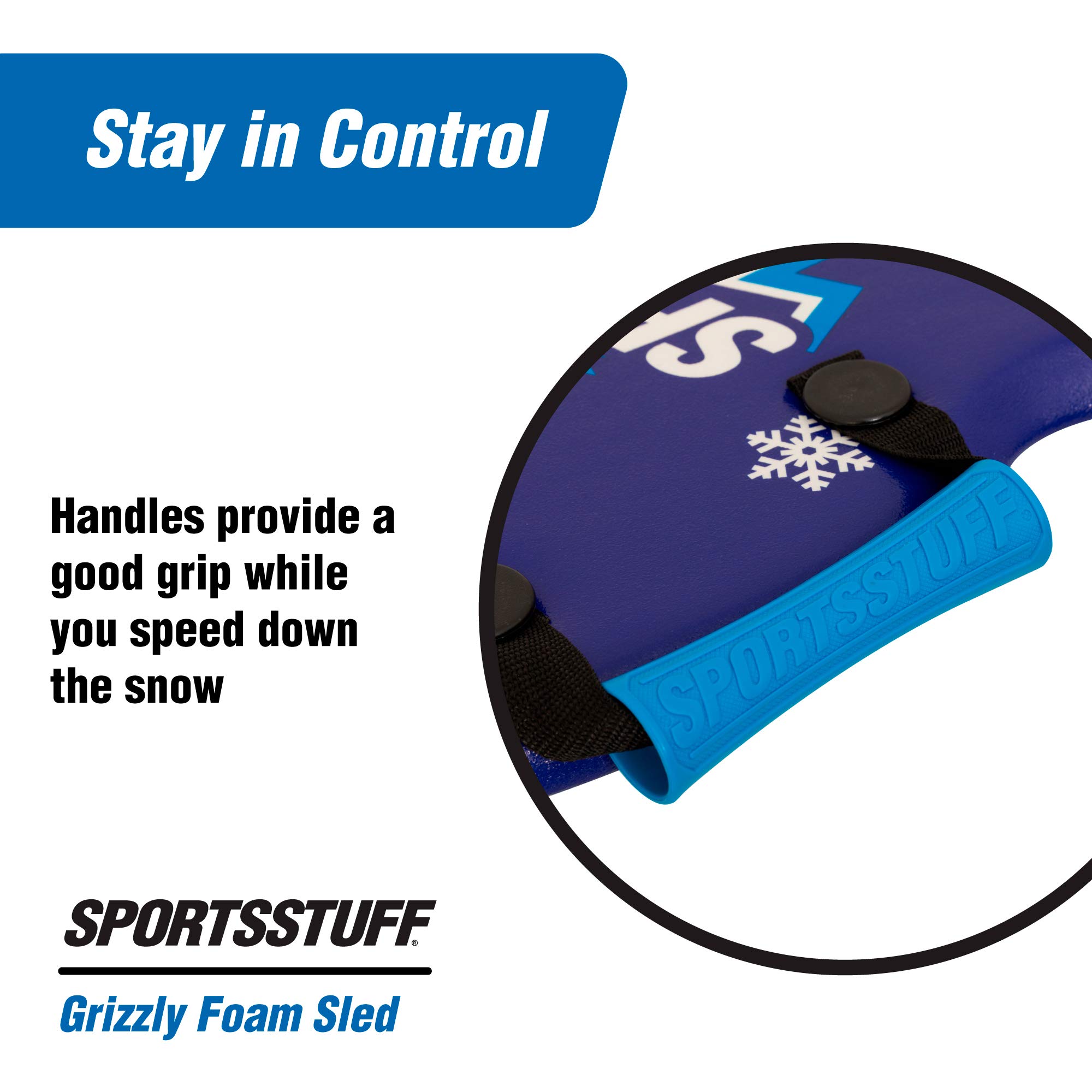 SportsStuff Grizzly - 1 Person Foam Sled , Black , 39" Sled - Image 4