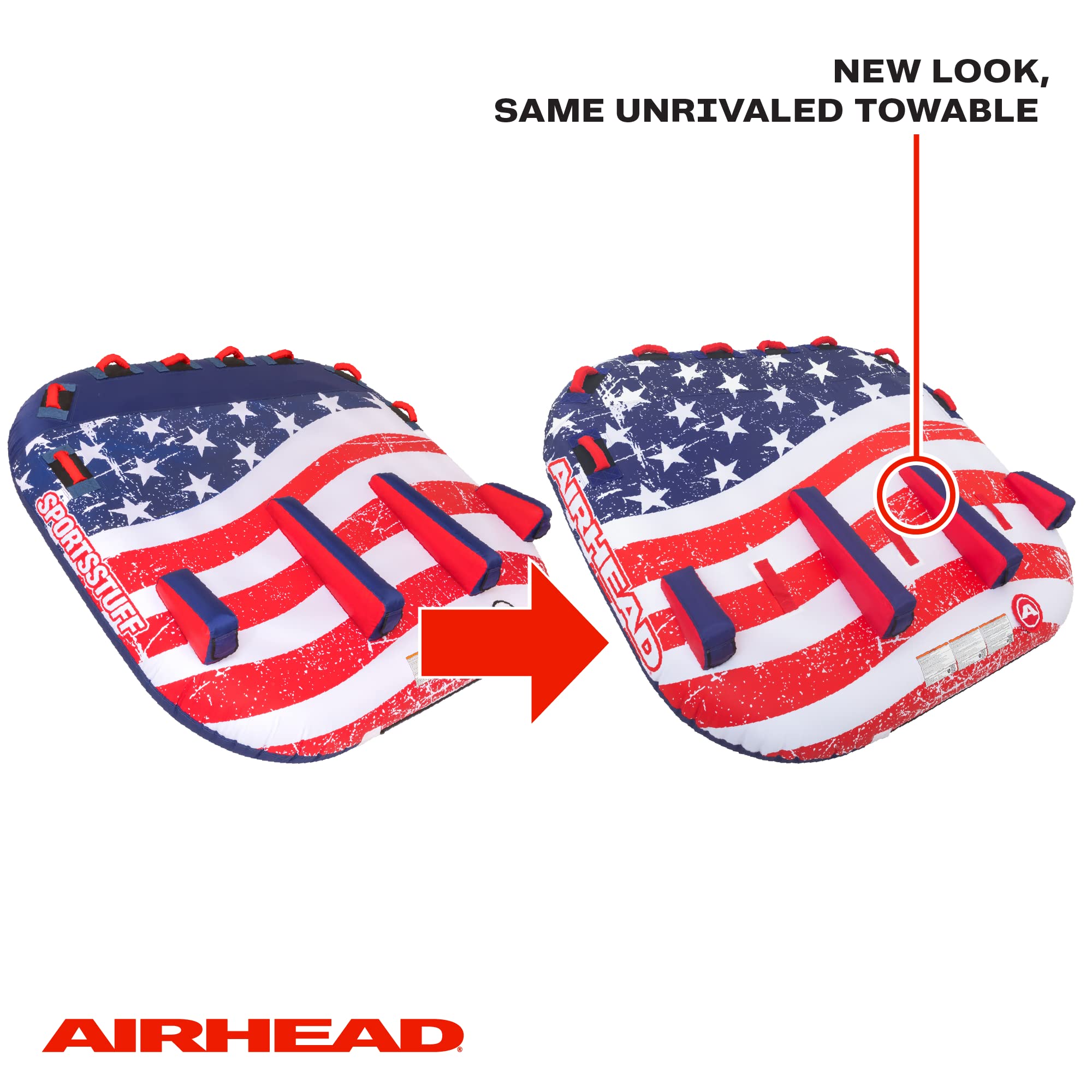 Sportsstuff Stars & Stripes | Towable Tube for Boating with 1-4 Rider Options - Image 5