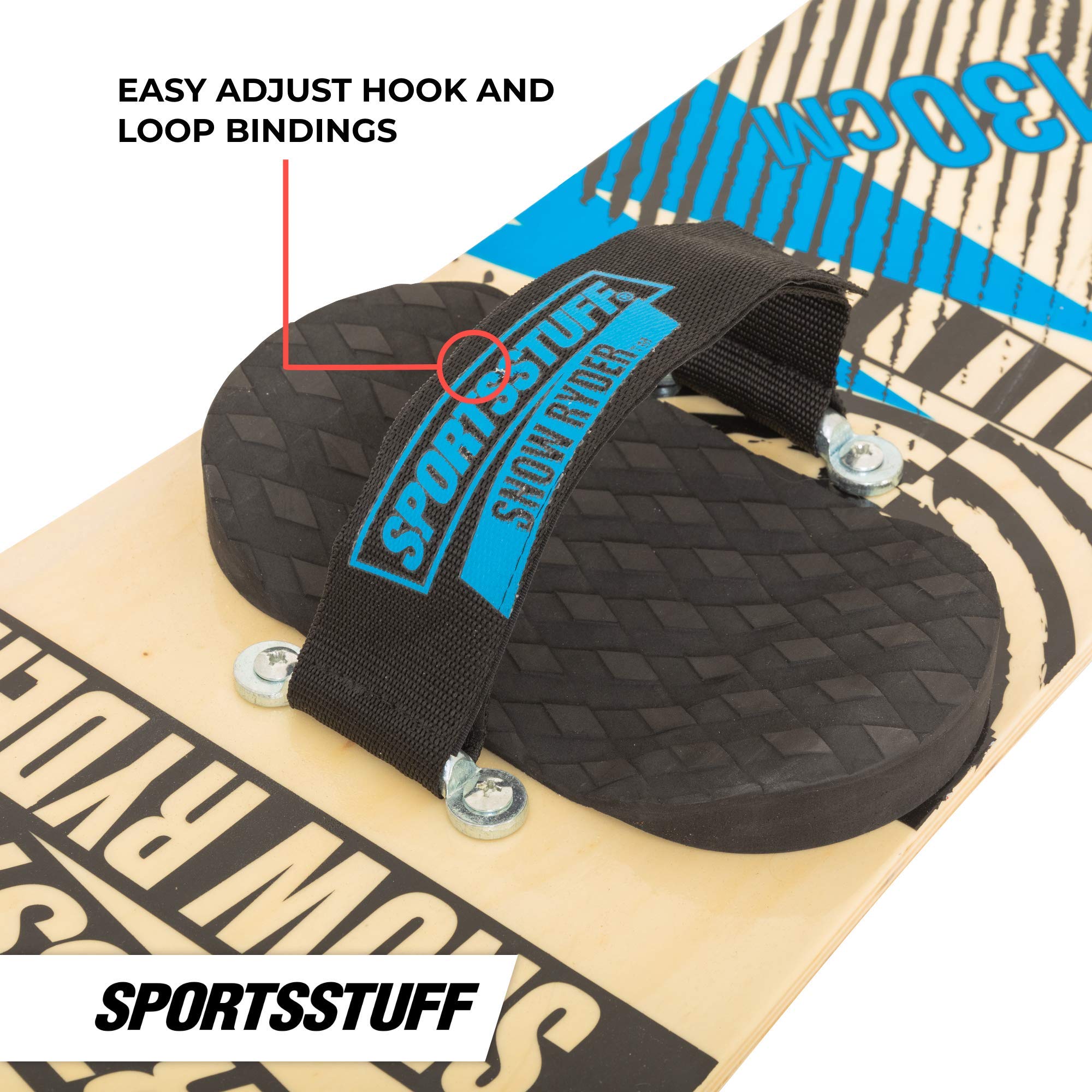 SportsStuff Wood Snowboards/Snow Sleds - Beginner Kids Winter Sports Accessories - 90cm-130cm Models - Image 4
