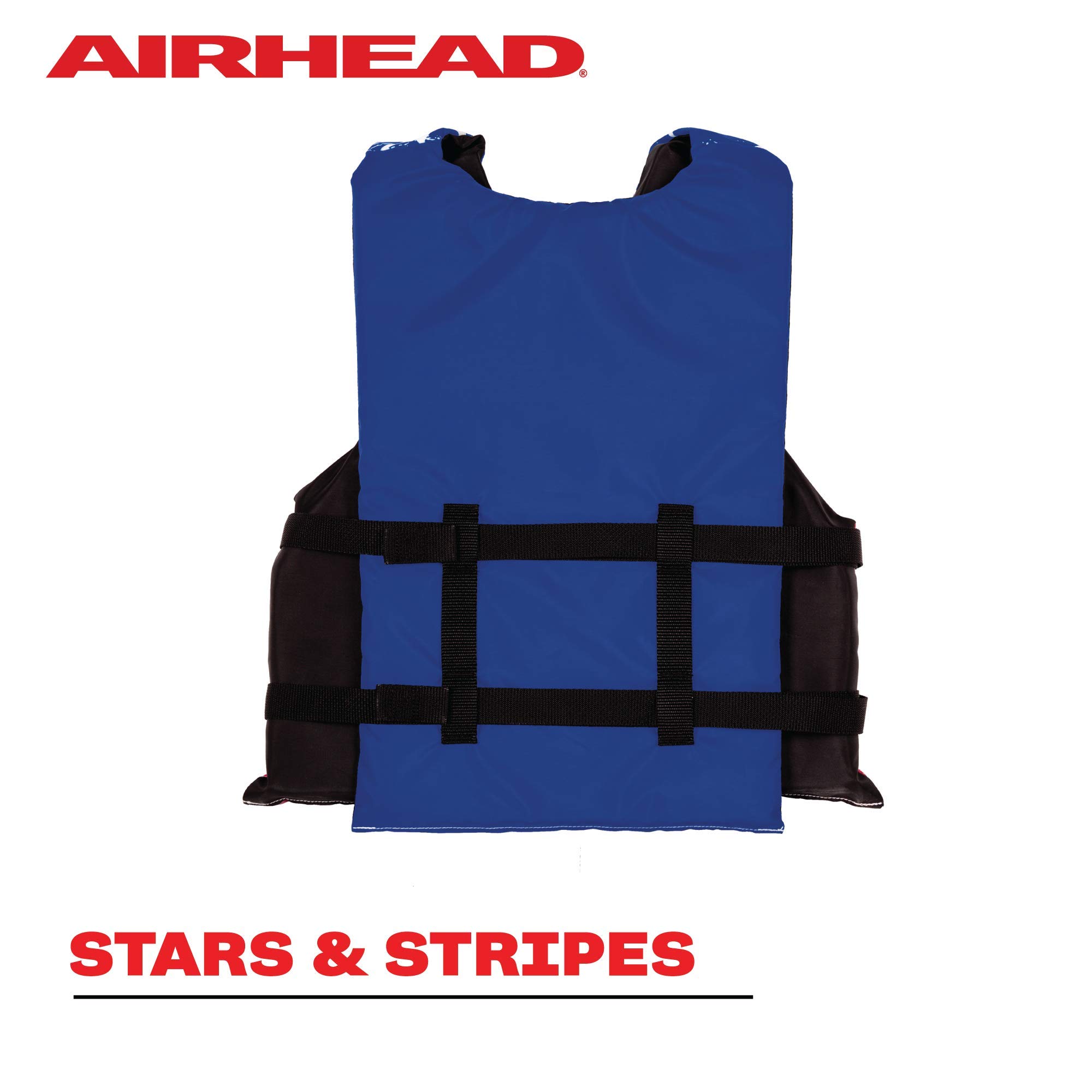 Sportstuff Type III Life Jacket US Coast Guard Approved Open Sides with 3 Body Belts & Buckles Quick Dry Fabric, Secure Fit, Comfortable Stars & Stripes - Image 3