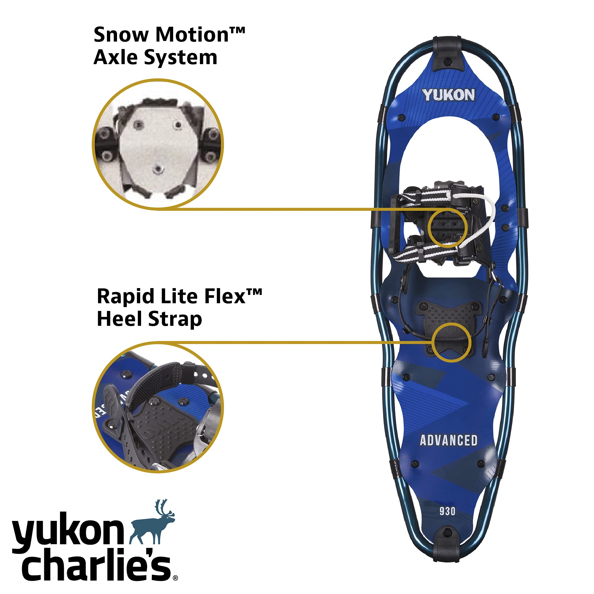 Yukon Charlie's Advanced Snowshoe, Men's Snowshoe, Various Sizes - Image 4