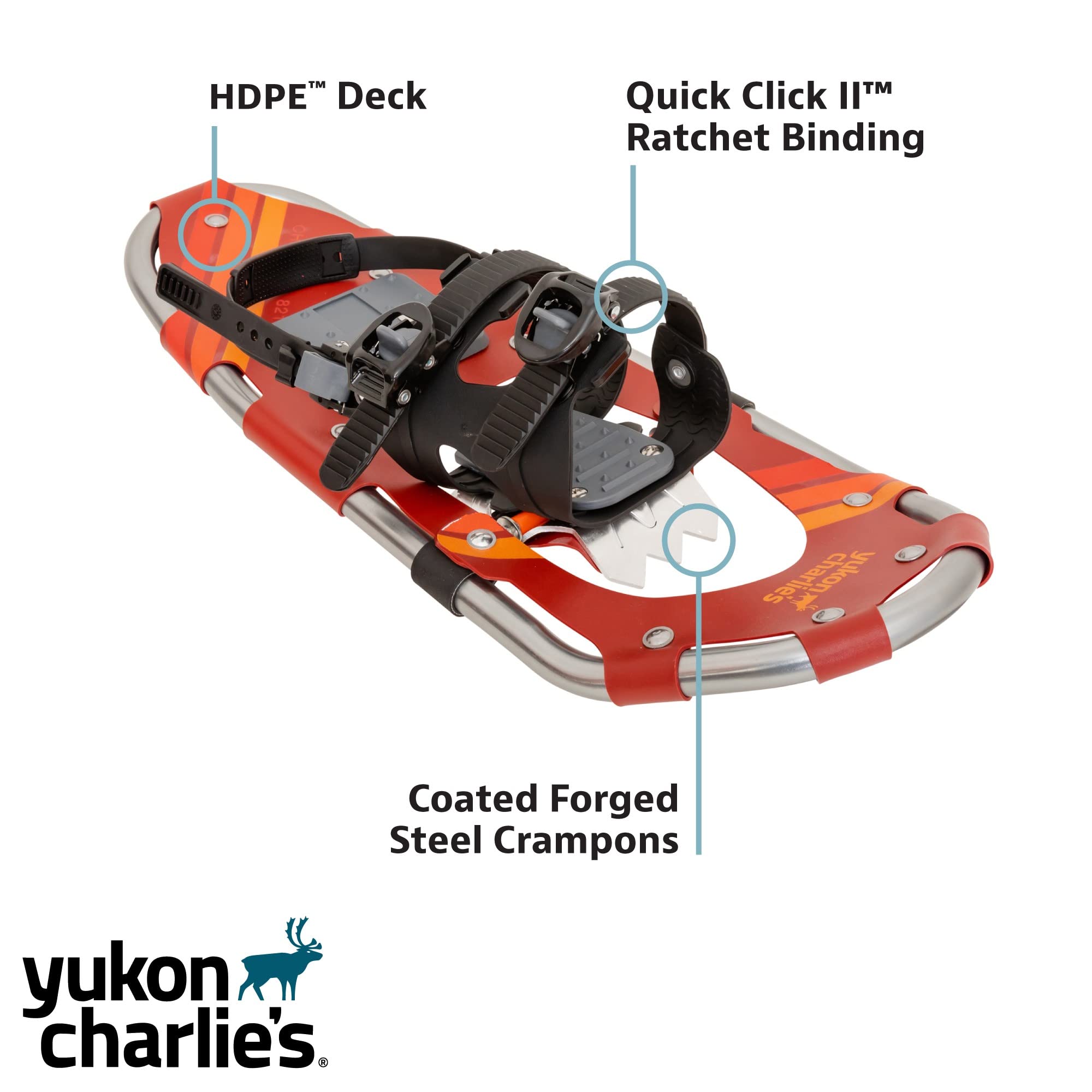 Yukon Charlie's Champion Snowshoe Kit, Includes Snowshoes, Trekking Poles and Travel Bag, Snowshoeing Kits for Men & Women, Multiple Sizes & Models - Image 3