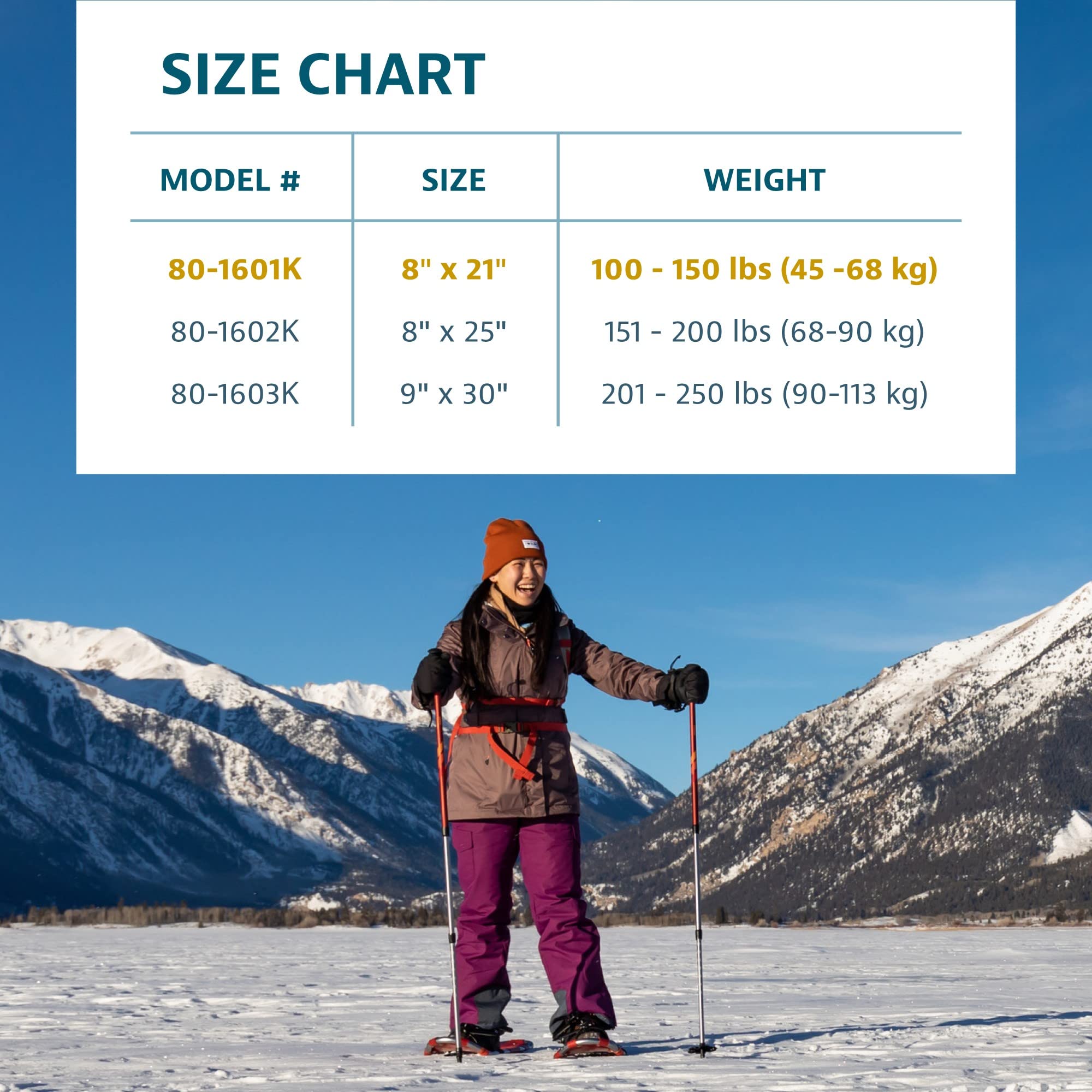 Yukon Charlie's Champion Snowshoe Kit, Includes Snowshoes, Trekking Poles and Travel Bag, Snowshoeing Kits for Men & Women, Multiple Sizes & Models - Image 7