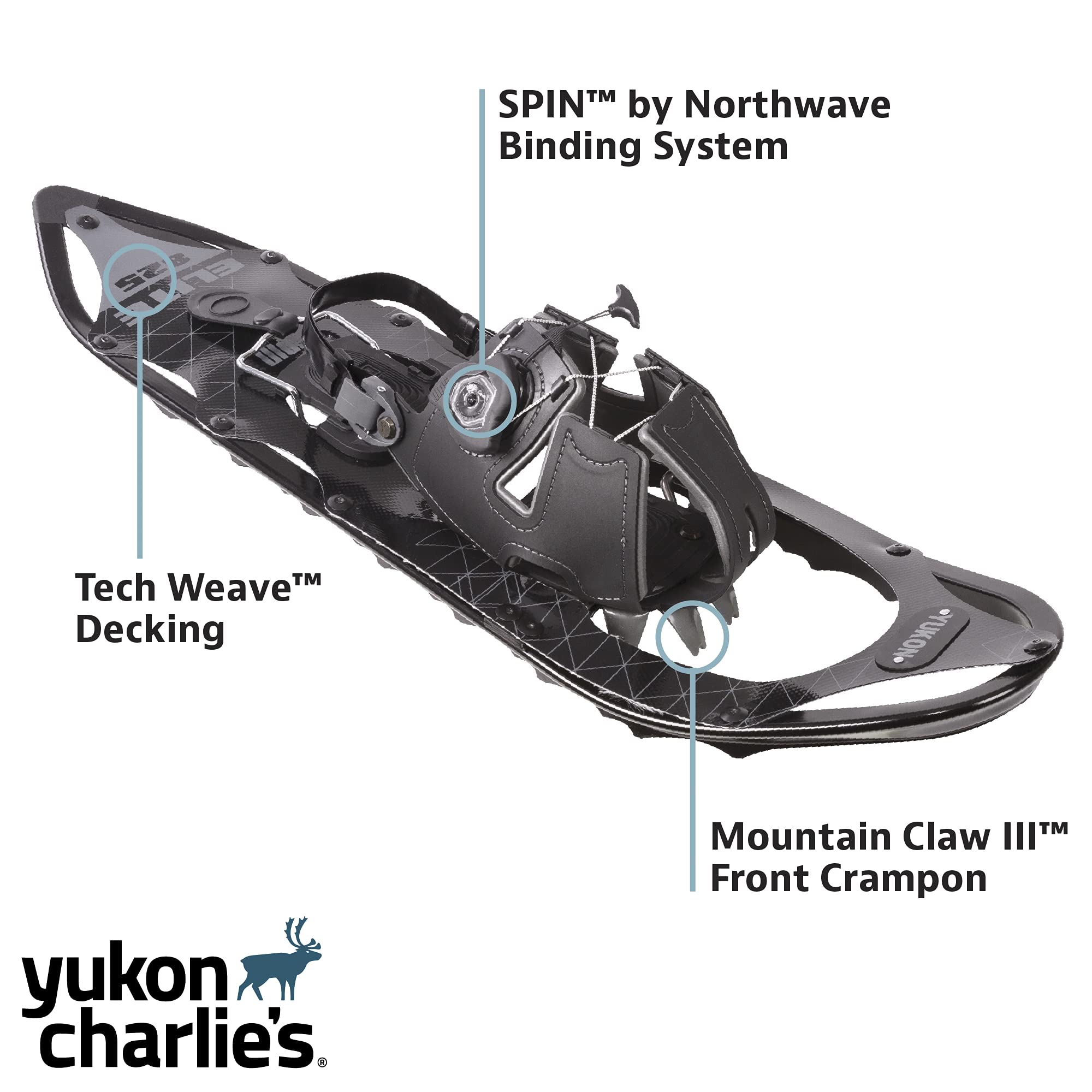 Yukon Charlie's Elite Spin Snowshoe, Multiple Sizes - Image 4