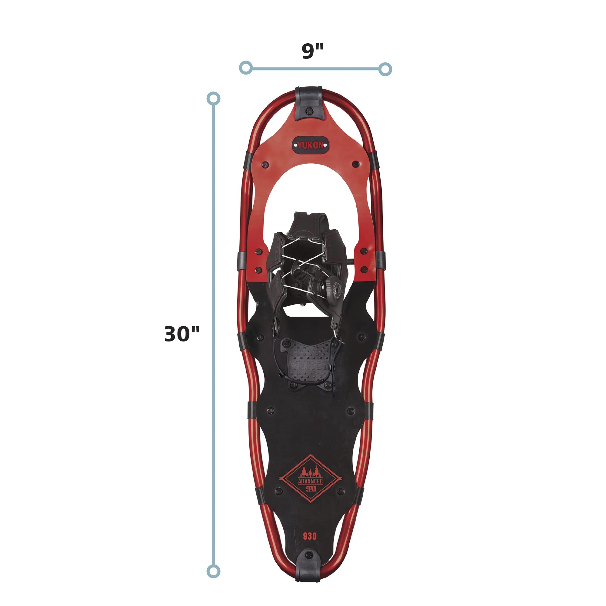 Yukon Charlie's Yukon Charlies Advanced Spin Snowshoe, 930,Red - Image 5